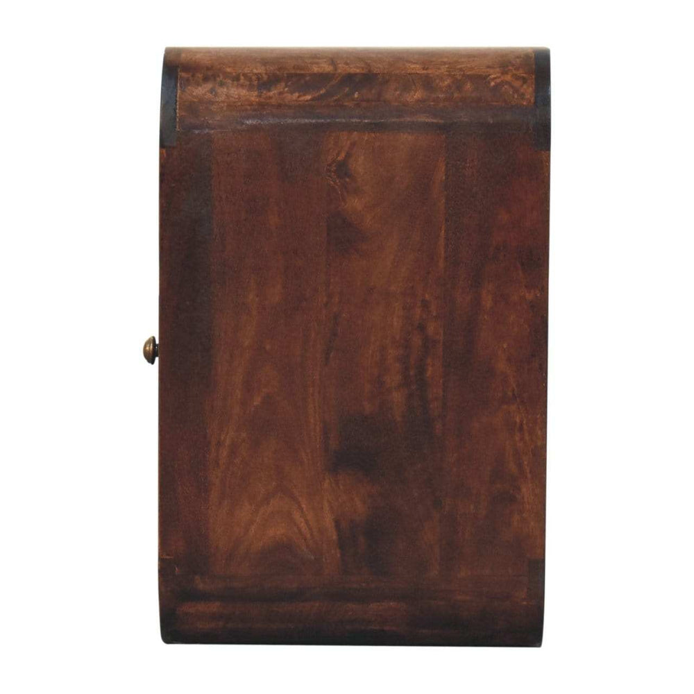 Artisan Furniture California Walnut Curved Edge Bedside - Artisan Furniture - Flyclothing LLC