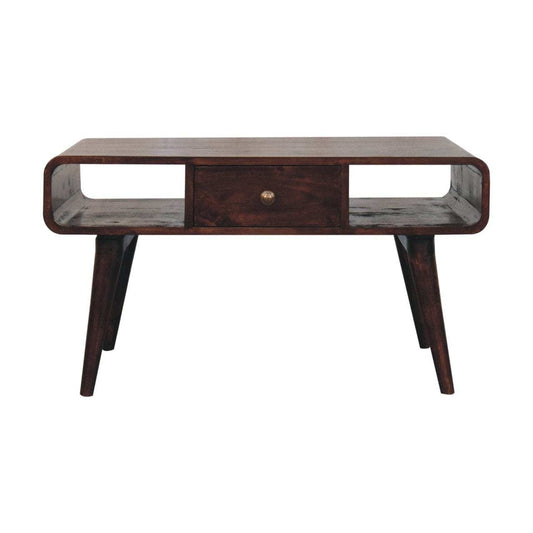 Artisan Furniture Curved California Walnut Coffee Table - Artisan Furniture - Flyclothing LLC