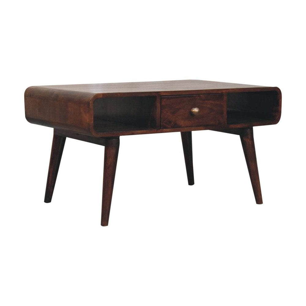 Artisan Furniture Curved California Walnut Coffee Table - Artisan Furniture - Flyclothing LLC