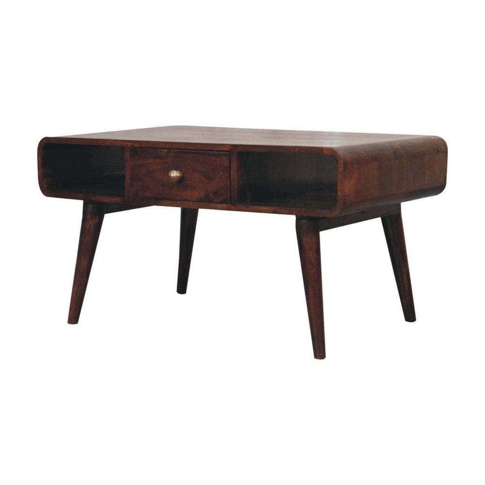 Artisan Furniture Curved California Walnut Coffee Table - Artisan Furniture - Flyclothing LLC