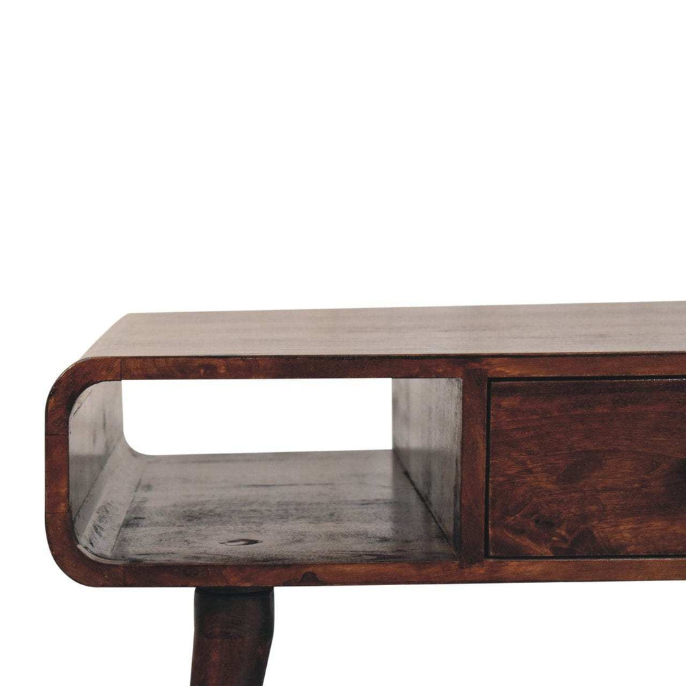 Artisan Furniture Curved California Walnut Coffee Table - Artisan Furniture - Flyclothing LLC