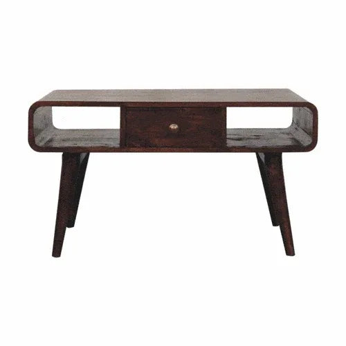 Artisan Furniture Curved California Walnut Coffee Table - Artisan Furniture - Flyclothing LLC