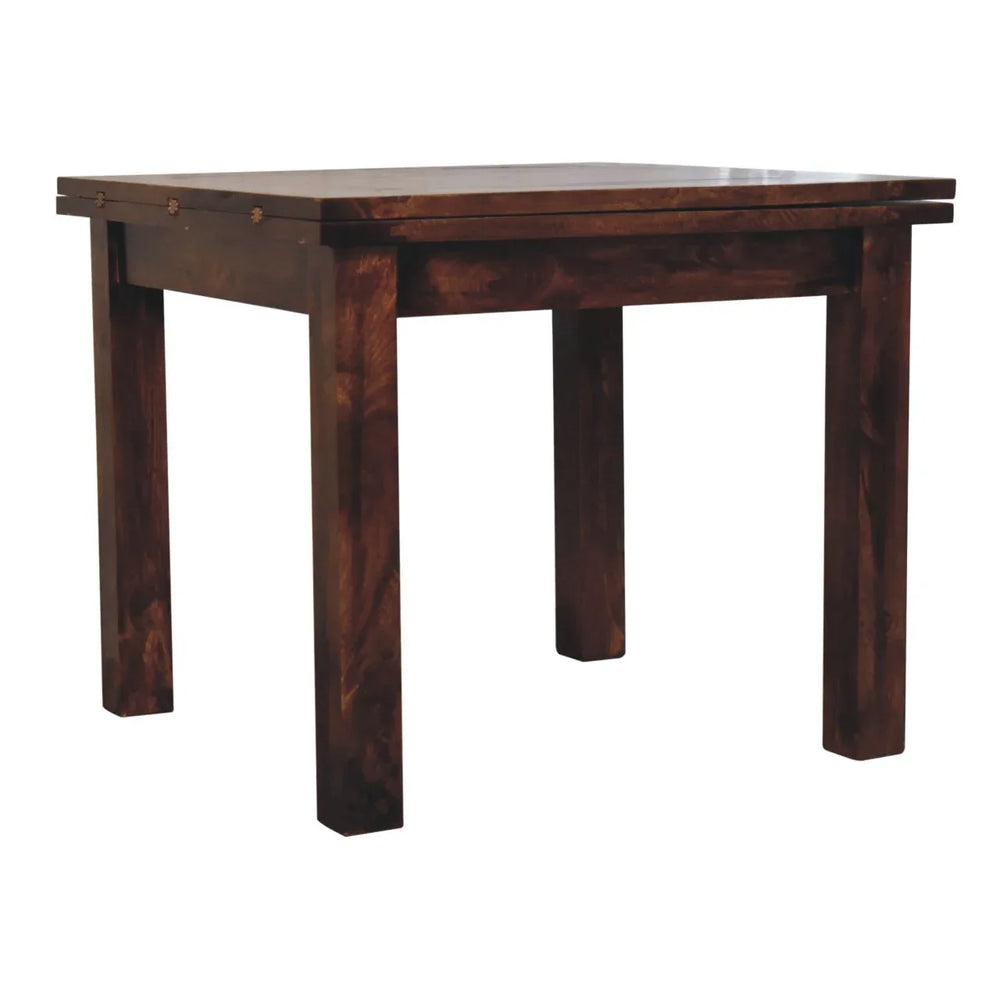 California Walnut Extendable Butterfly Dining Table - Artisan Furniture - Flyclothing LLC