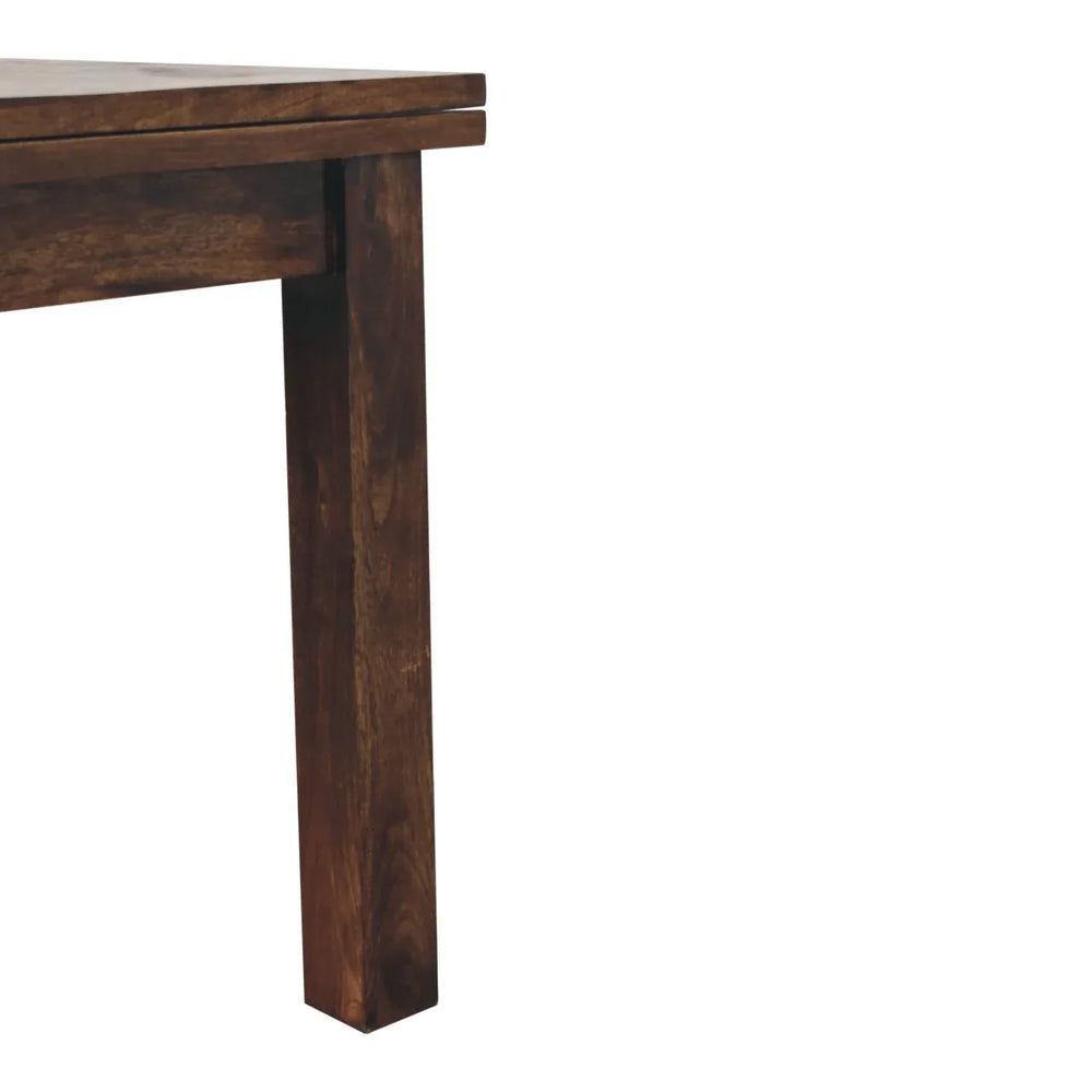 California Walnut Extendable Butterfly Dining Table - Artisan Furniture - Flyclothing LLC