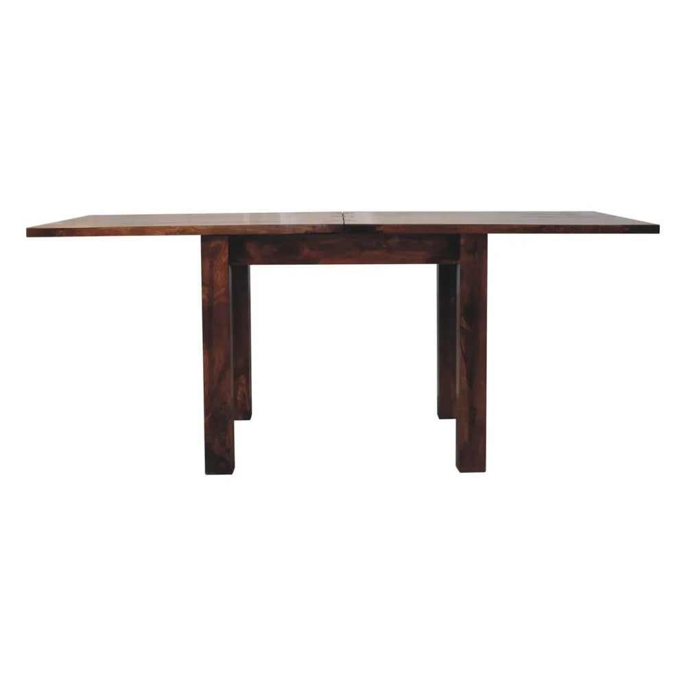 California Walnut Extendable Butterfly Dining Table - Artisan Furniture - Flyclothing LLC