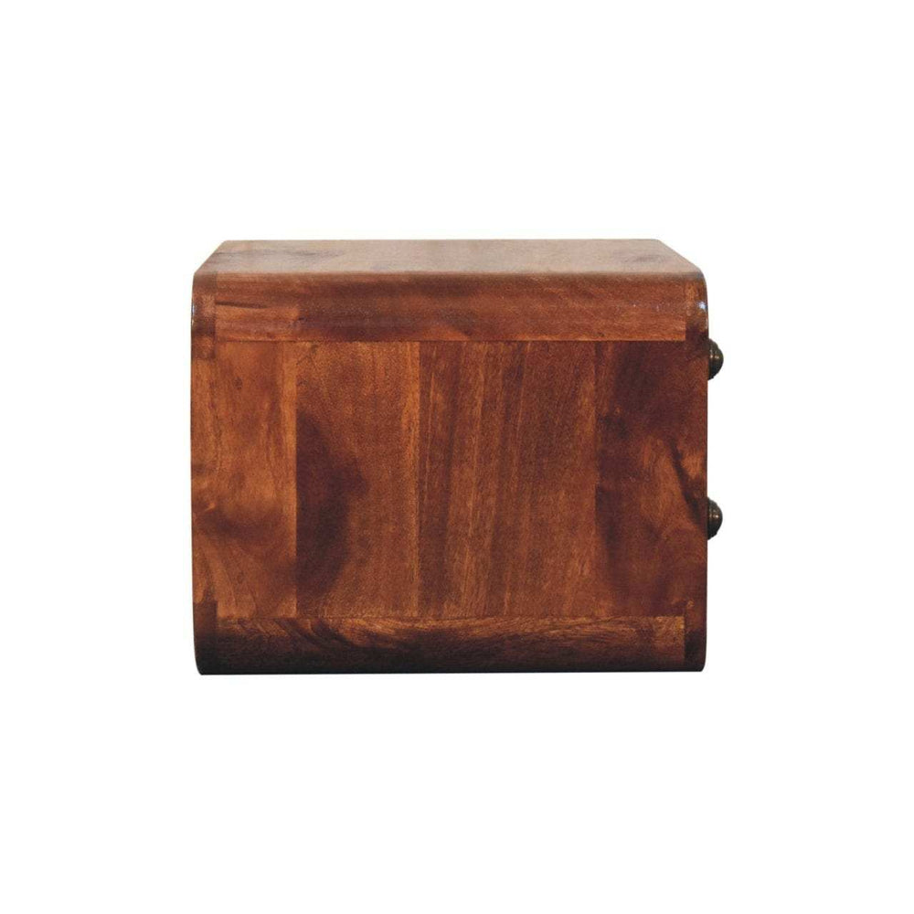 Artisan Furniture Honey Caramel 2 Drawer Floating Bedside - Artisan Furniture - Flyclothing LLC