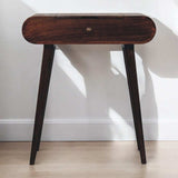 Artisan Furniture Mini California Walnut Dressing Table with Foldable Mirror - Artisan Furniture - Flyclothing LLC