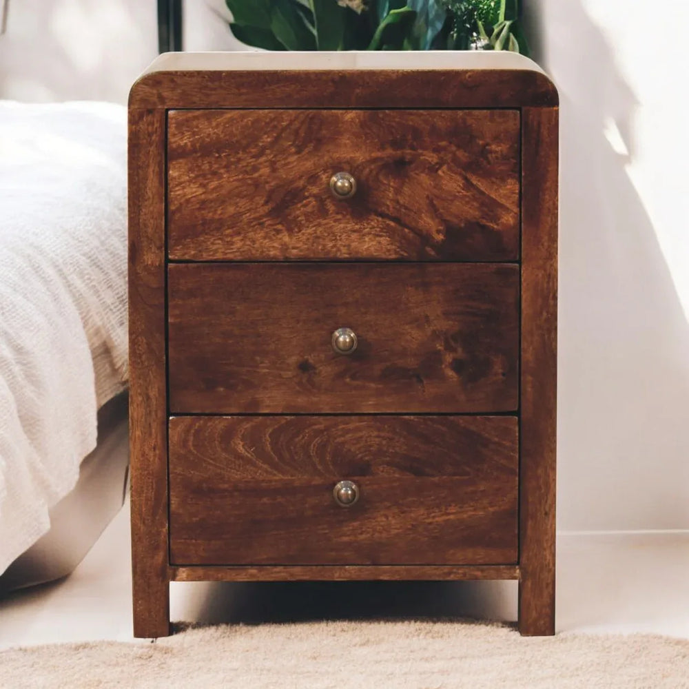 California Walnut Naya Bedside - Artisan Furniture - Flyclothing LLC