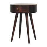 Artisan Furniture Nordic California Walnut Circular Shaped Bedside - Artisan Furniture - Flyclothing LLC