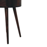 Artisan Furniture Nordic California Walnut Circular Shaped Bedside - Artisan Furniture - Flyclothing LLC