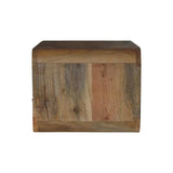 Artisan Large Oak-ish Curve Upper Slot Floating Bedside - Artisan Furniture - Flyclothing LLC