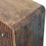 Honey Caramel T-bar Ridged Chest - Artisan Furniture - Flyclothing LLC