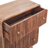 Honey Caramel T-bar Ridged Chest - Artisan Furniture - Flyclothing LLC