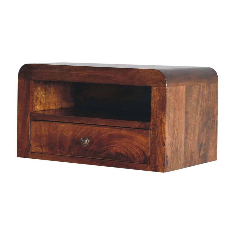 Artisan Chunky Chestnut Floating Bedside - Artisan Furniture - Flyclothing LLC