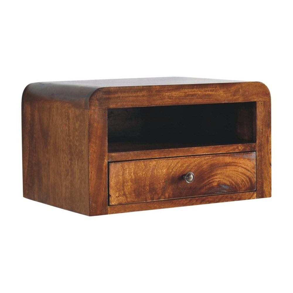 Artisan Chunky Chestnut Floating Bedside - Artisan Furniture - Flyclothing LLC