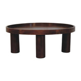 Crescent Chestnut Coffee Table - Artisan Furniture - Flyclothing LLC