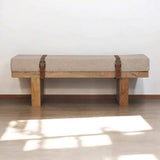 Belmont Cream Boucle Bench - Artisan Furniture - Flyclothing LLC