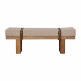 Belmont Cream Boucle Bench - Artisan Furniture - Flyclothing LLC