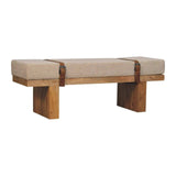 Belmont Cream Boucle Bench - Artisan Furniture - Flyclothing LLC
