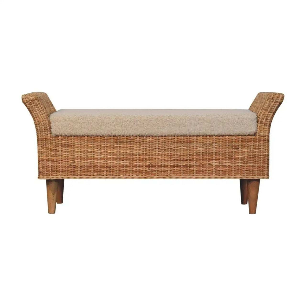 Riviera Woven Bench - Artisan Furniture - Flyclothing LLC
