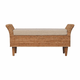 Riviera Woven Bench - Artisan Furniture - Flyclothing LLC