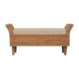 Riviera Woven Bench - Artisan Furniture - Flyclothing LLC