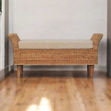 Riviera Woven Bench - Artisan Furniture - Flyclothing LLC