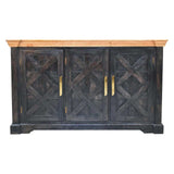 Regal Ash Black Rustic Sideboard - Artisan Furniture - Flyclothing LLC