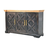 Regal Ash Black Rustic Sideboard - Artisan Furniture - Flyclothing LLC