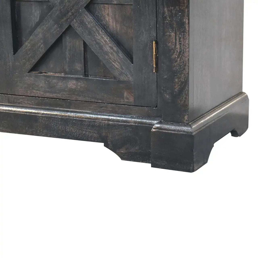 Regal Ash Black Rustic Sideboard - Artisan Furniture - Flyclothing LLC