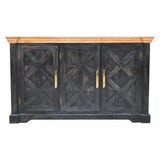 Regal Ash Black Rustic Sideboard - Artisan Furniture - Flyclothing LLC