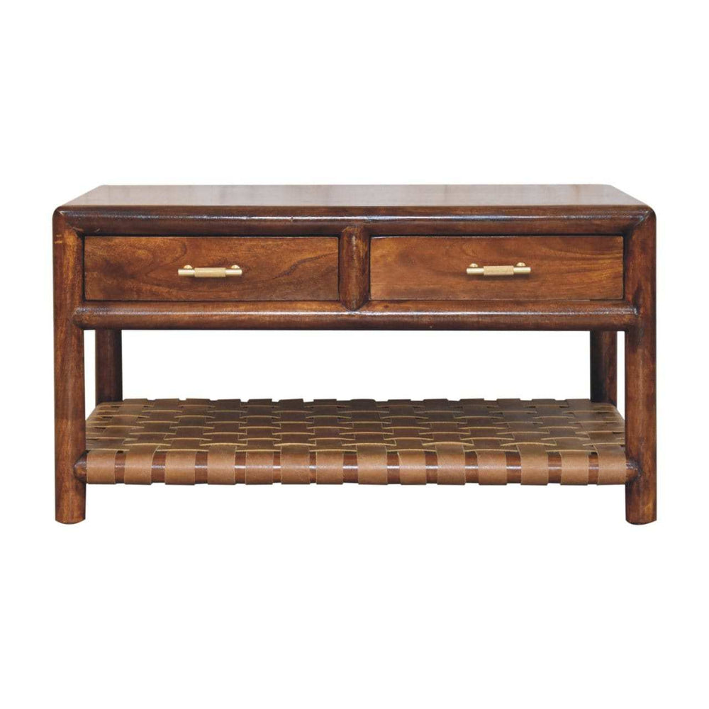 Artisan Furniture Regency Woven Console Table with 2 drawers - Artisan Furniture - Flyclothing LLC