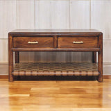 Artisan Furniture Regency Woven Console Table with 2 drawers - Artisan Furniture - Flyclothing LLC