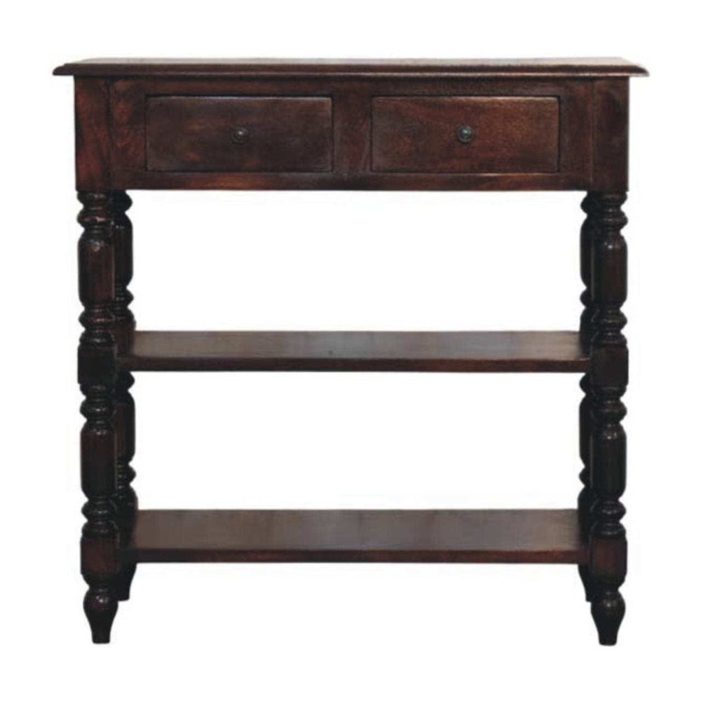 Artisan Furniture Turned legs Cherry Side Table - Artisan Furniture - Flyclothing LLC