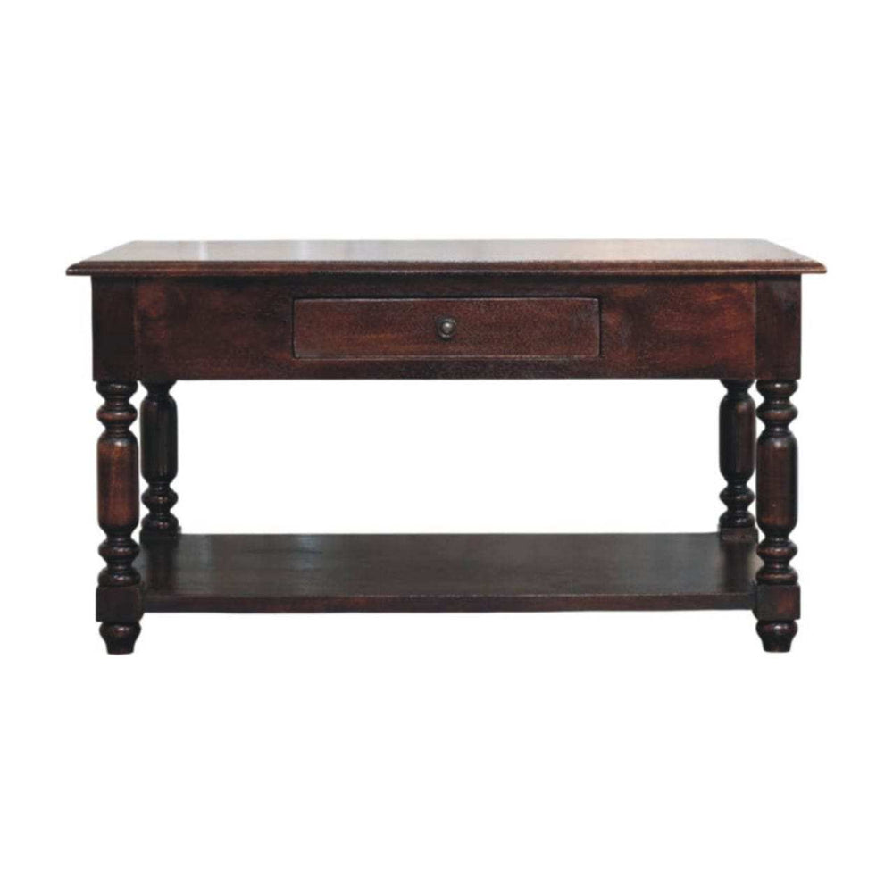 Artisan Furniture Turned Legs Cherry Console Table - Artisan Furniture - Flyclothing LLC