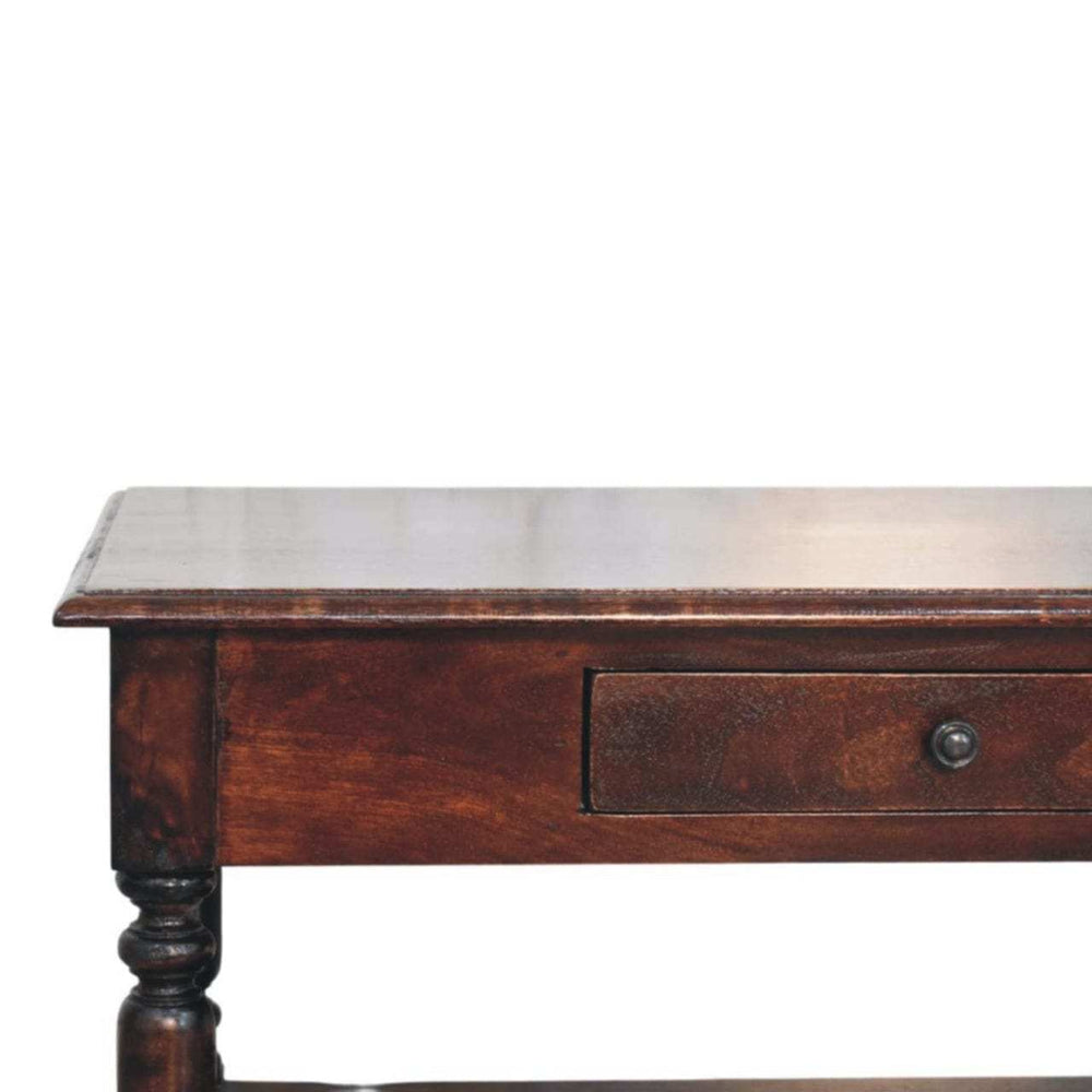 Artisan Furniture Turned Legs Cherry Console Table - Artisan Furniture - Flyclothing LLC