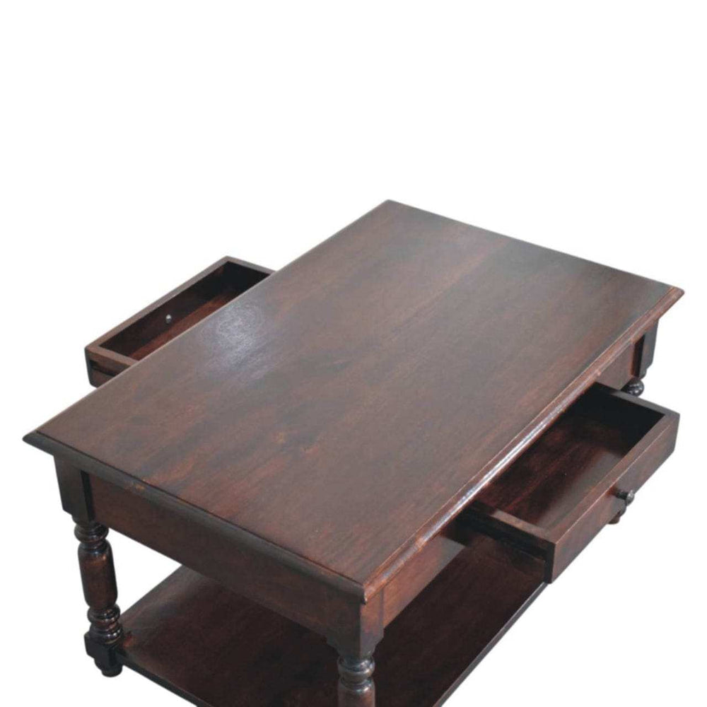 Artisan Furniture Turned Legs Cherry Console Table - Artisan Furniture - Flyclothing LLC