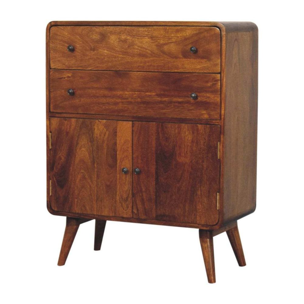 Artisan Furniture Curved Nordic Charm Cabinet - Artisan Furniture - Flyclothing LLC