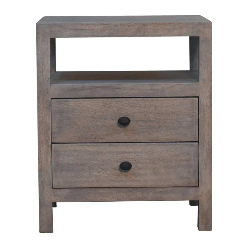 Artisan Furniture Acid Wash 2 Drawer Open Bedside - Artisan Furniture - Flyclothing LLC