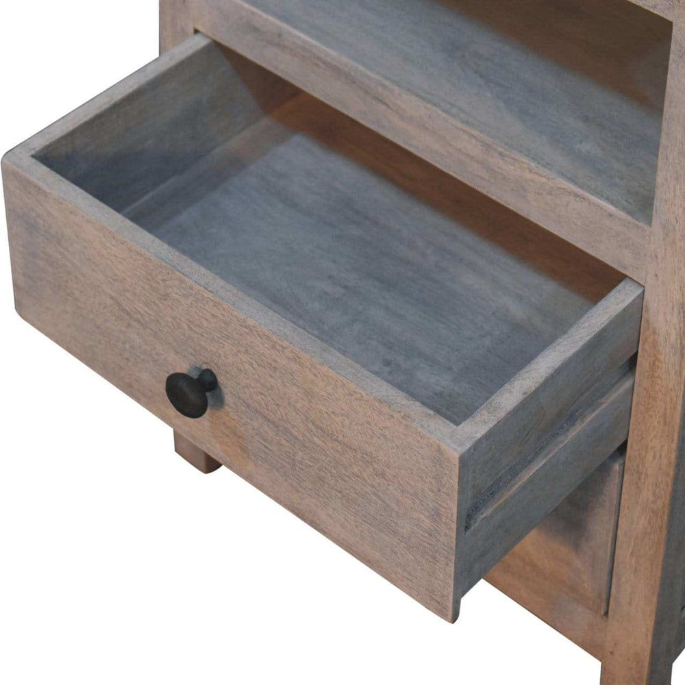 Artisan Furniture Acid Wash 2 Drawer Open Bedside - Artisan Furniture - Flyclothing LLC