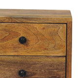 Artisan Furniture Solis 2-Drawer Oak-ish Wall Mounted Nightstand - Artisan Furniture - Flyclothing LLC