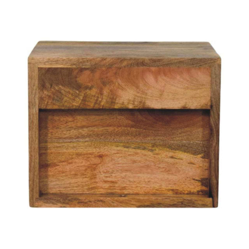 Artisan Furniture Solis 2-Drawer Oak-ish Wall Mounted Nightstand - Artisan Furniture - Flyclothing LLC