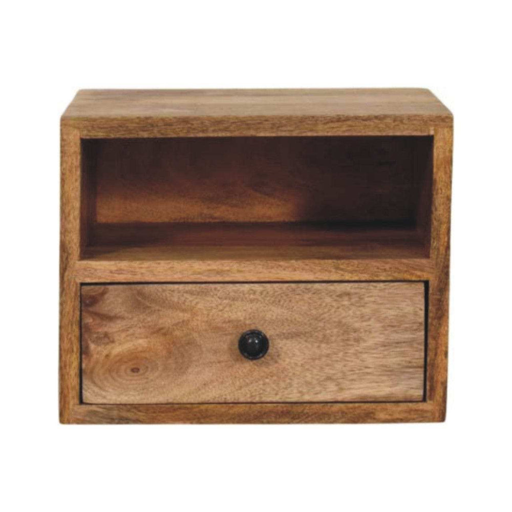 Artisan Furniture Solis 1-Drawer Oak-ish Wall Mounted Nightstand - Artisan Furniture - Flyclothing LLC