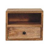 Artisan Furniture Solis 1-Drawer Oak-ish Wall Mounted Nightstand - Artisan Furniture - Flyclothing LLC