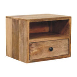 Artisan Furniture Solis 1-Drawer Oak-ish Wall Mounted Nightstand - Artisan Furniture - Flyclothing LLC