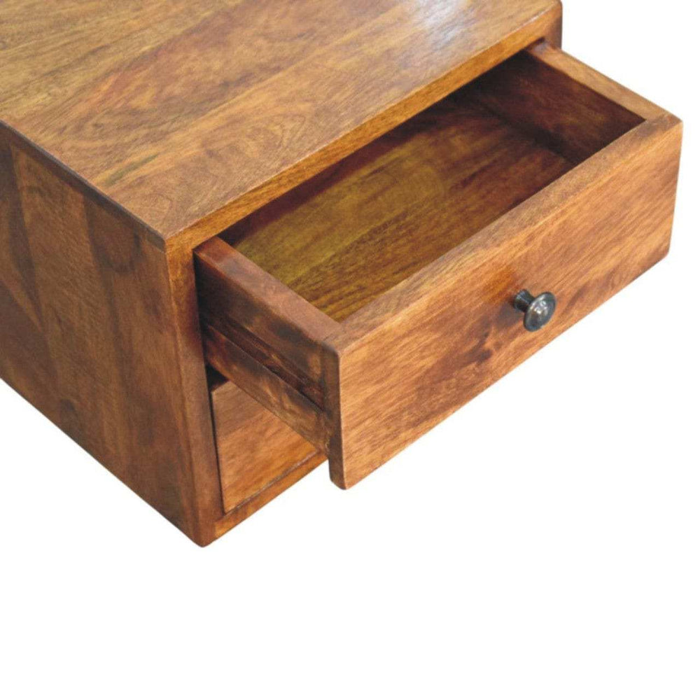 Artisan Furniture Solis 2-Drawer Chestnut Wall Mounted Nightstand - Artisan Furniture - Flyclothing LLC