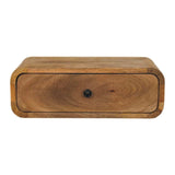 Avora Wall-Mounted Oak-ish 1 Drawer Nightstand - Artisan Furniture - Flyclothing LLC