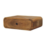 Avora Wall-Mounted Oak-ish 1 Drawer Nightstand - Artisan Furniture - Flyclothing LLC