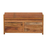 Oxford Oak-ish 2 Drawer Storage Bench - Artisan Furniture - Flyclothing LLC