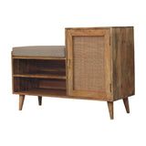 Larissa 2 slot Oak-ish Bench Unit - Artisan Furniture - Flyclothing LLC